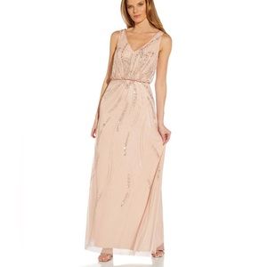 Adrianna Papell Women's Beaded Blouson Dress - Choose SZ/color
